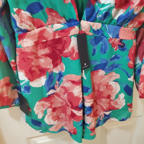 Lulus Sweetest Song Green Floral Print Backless Long Sleeve Romper - Picture 12 of 13